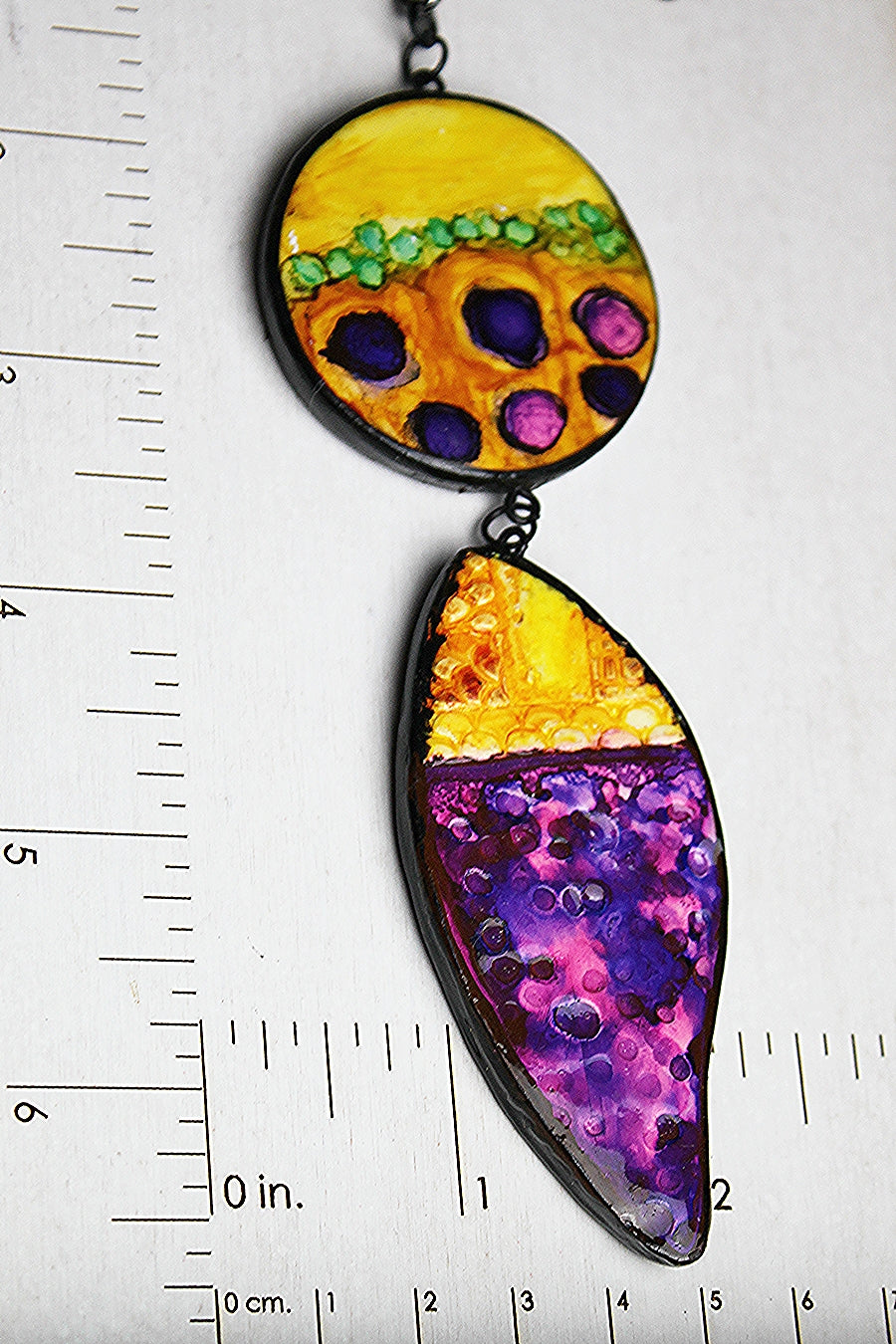 Purple Cabbage Patch Pendant Necklace