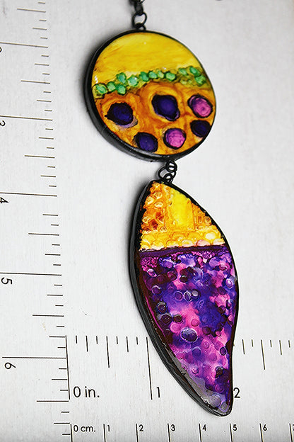 Purple Cabbage Patch Pendant Necklace