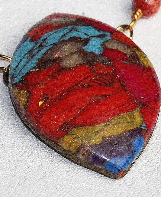 Sedimentary Strata Pendant Necklace
