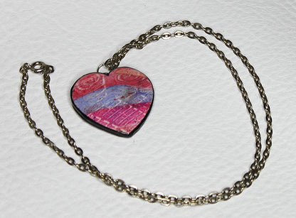 2 Seasons Swirly Heart Pendant Necklace