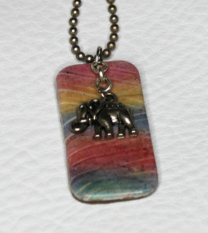 All the Angles Sunset Pendant Necklace